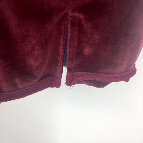 Splendid  Red Ruby Velour/French Terry Hoodie M - Picture 6 of 8